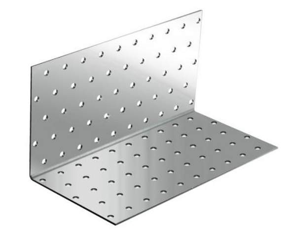 Крепежный уголок оцинкованный равносторонний