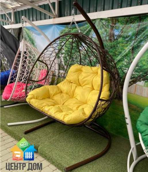 Кресло подвесное (двухместное) Шоколад