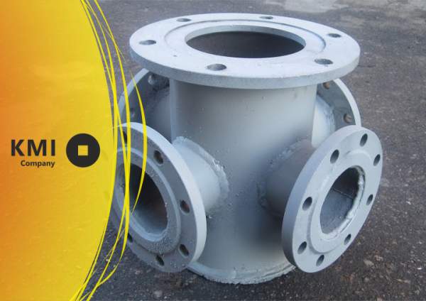 Крест фланцевый с пожарной подставкой ППКФ 150x100