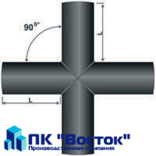 Крестовина 45 пнд SDR 17 Ду 225 мм свар вода