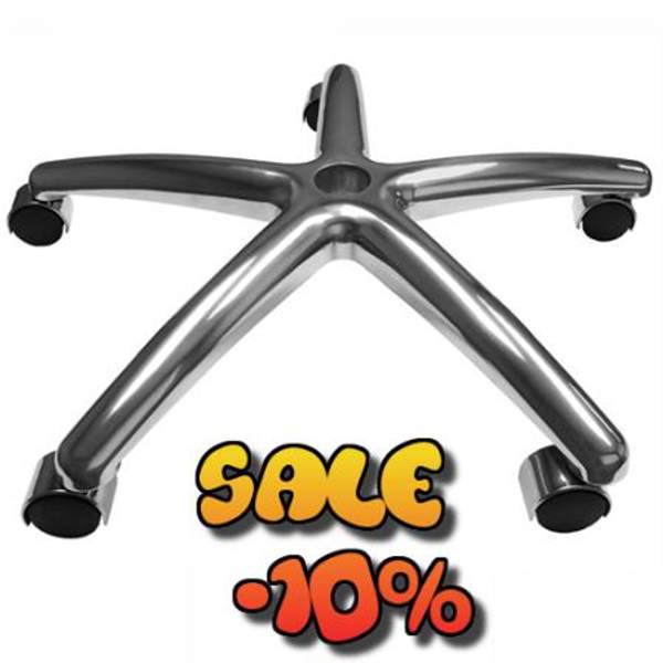 Крестовина хромированная + колеса для кресла