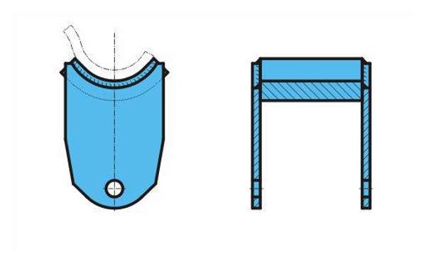 Кронштейн балансира подвески прицепа изнашиваемый (ползун) BPW 05.189.14.52.0