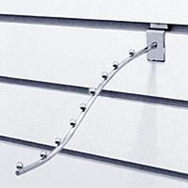 Кронштейн для экономпанели изогнутый, 9 шаров, L=400 мм, D=19 мм, хром K008