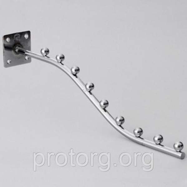 Кронштейн настенный 9 шаров, D=8мм, хром