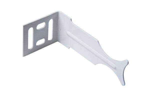 Кронштейн угловой белый для алюминиевых и биметаллических радиаторов