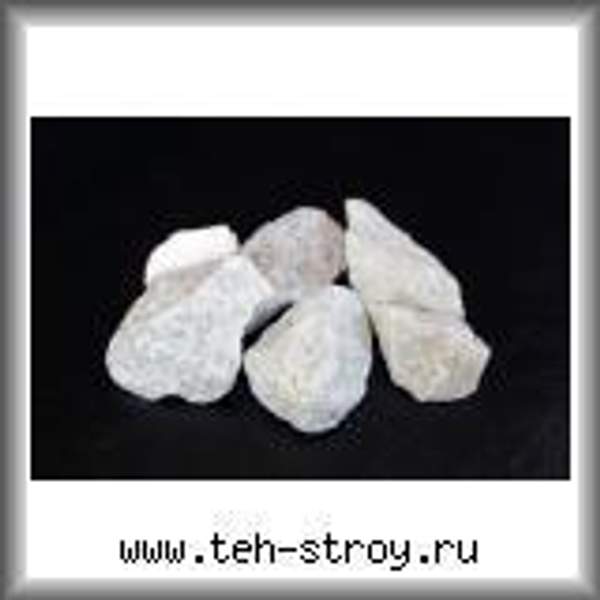 Крошка мраморная каменная белая 40.0-70.0 в мешках по 25 кг