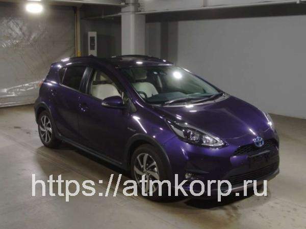 Кроссовер гибрид Toyota Aqua кузов NHP10H модификация Crossover гв 2018 пробег 9 т.км пурпурный