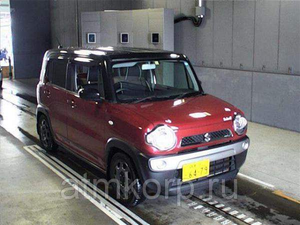 Кроссовер класса компакт SUZUKI HUSTLER кузов MR31S гв 2014 пробег 86 тыс км цвет красный черный