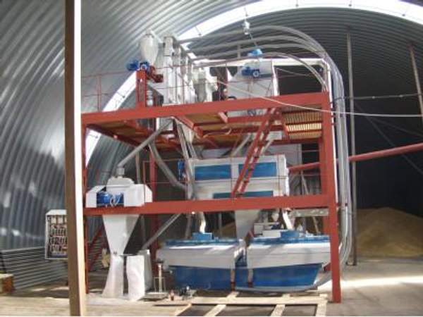 Крупоцех ОКЦ-800/П для переработки овса и получения овсяной крупы и хлопьев «Геркулес»