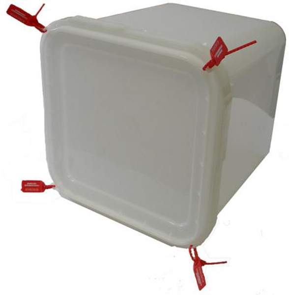 Куботейнер для меда под пломбу Арт. КБ-23 с крышкой.