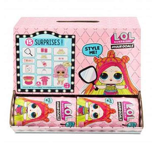 Куклы ЛОЛ с волосами 2 волна коробка 12 штук