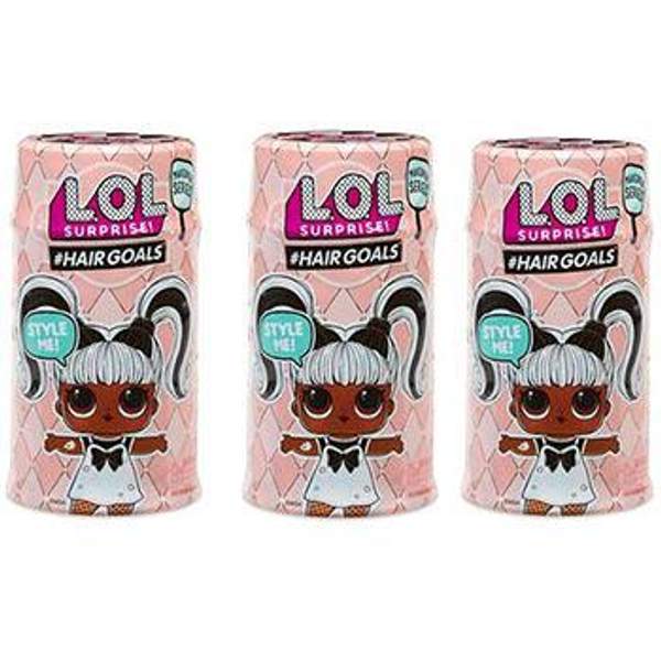 Куклы ЛОЛ с волосами 5 серия 3 шт