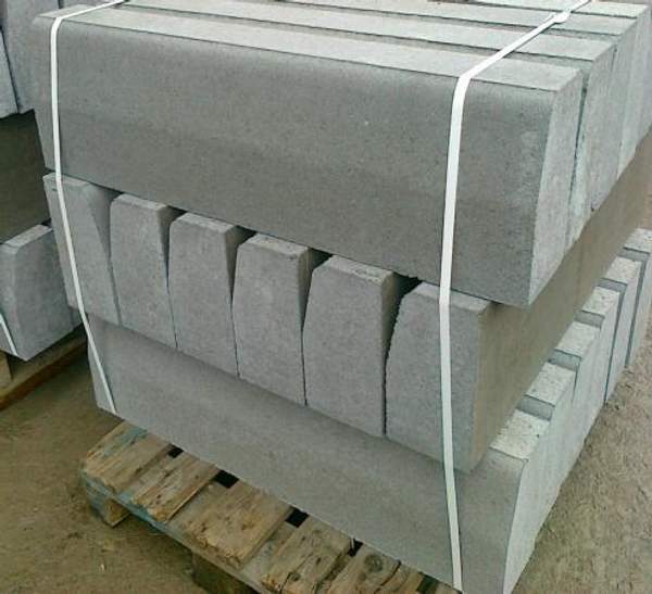 Купить бордюрный камень 1000х300х150 вибропрессованные