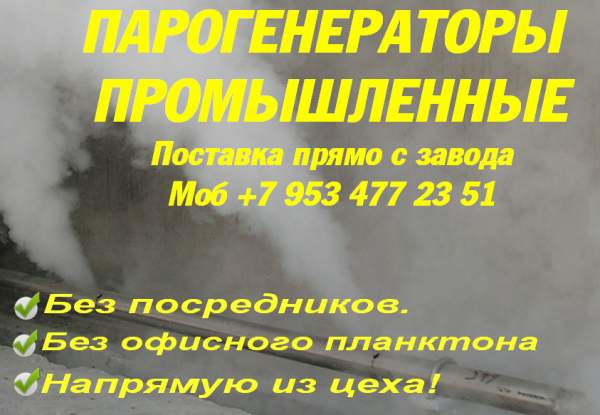 Купить парогенератор промышленный газовый