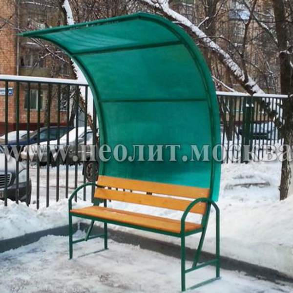 Лавка парковая с навесом ЛС-17