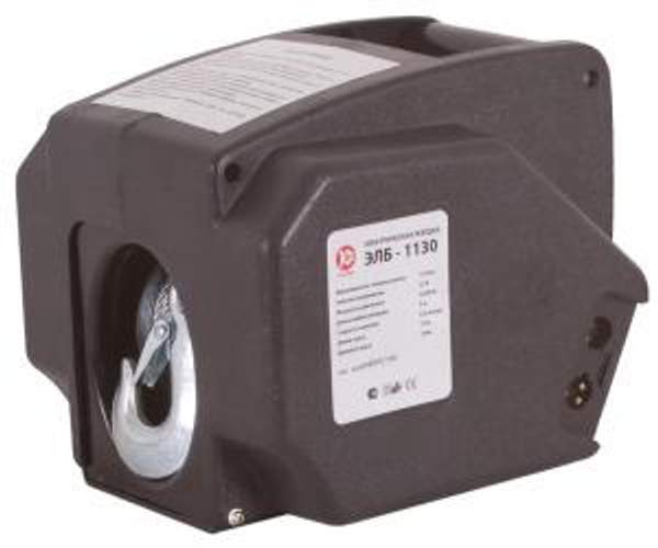 Лебедка электрическая ЭЛБ-1130 (12В, до 1130кг, 2,2кВт,трос 10м/3мм) КАЛИБР