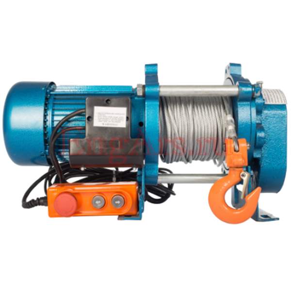 Лебедка KCD-1000 (CD-1000-A), 1000кг, с канатом 100м, 380В