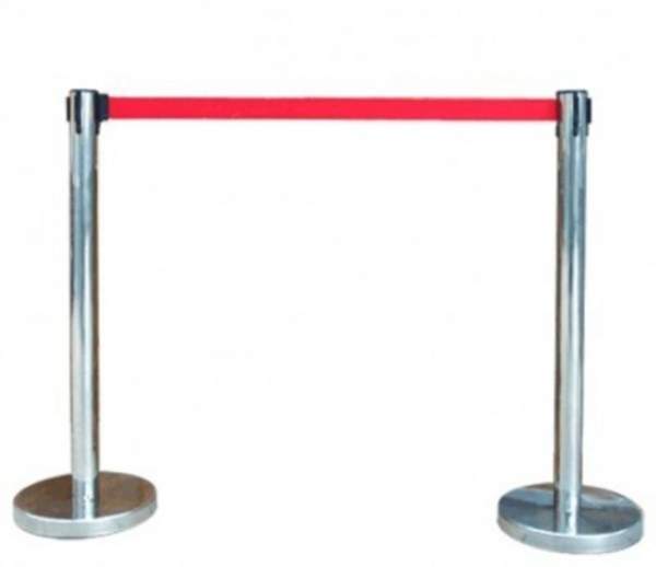 Ленточное ограждение (стойка с вытяжной лентой)