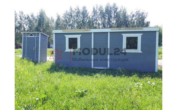 Летний дачный домик 12 кв.м, отделка - вагонка деревянная