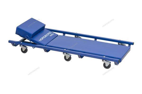 Лежак подкатной с подъемным подголовником