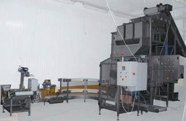 Линия для расфасовки продукта в упаковки по 10-25 кг