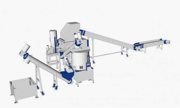 Линия дробления каучука