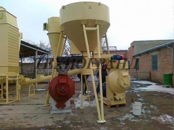 Линия гранулирования сырья производительностью 1т/час