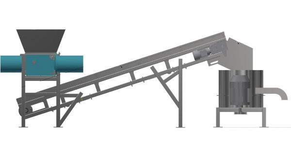 Линия по измельчению костей КРС