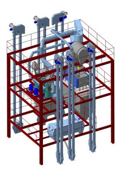 Линия по переработки овса и серых круп