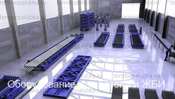 Линия производства пустотных плит перекрытия (от 10 плит в сутки)