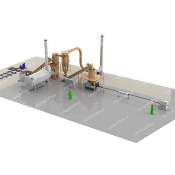 Линия производства топливных брикетов ЛПБ-400 - от Производителя