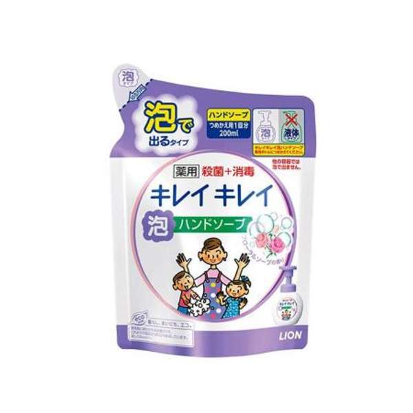 LION Пенное мыло для рук антибактериальное с цветочным ароматом Lion Kirei Kirei, 200ml