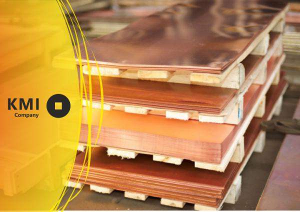 Лист медный 1,5х600х1500 мм М1Т ГОСТ 495