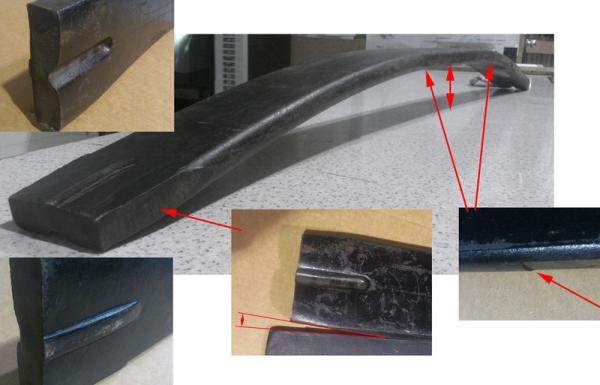 Лист задней рессоры №1 L=1590 25x100 2913021-ZB3E0 DONG FENG