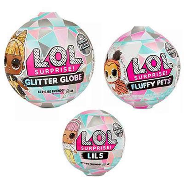 LOL Winter Disco Glitter Globe, Fluffy Pets, Lils