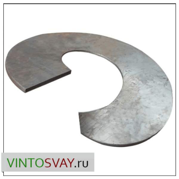 Лопасть сваи D500/159 h6 (СТ3) гнутая