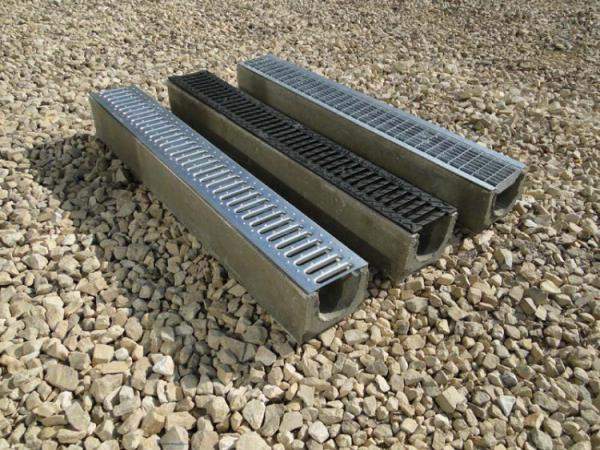 Лоток водоотводный бетонный DN 150 H 155 1000×255×155 Е600