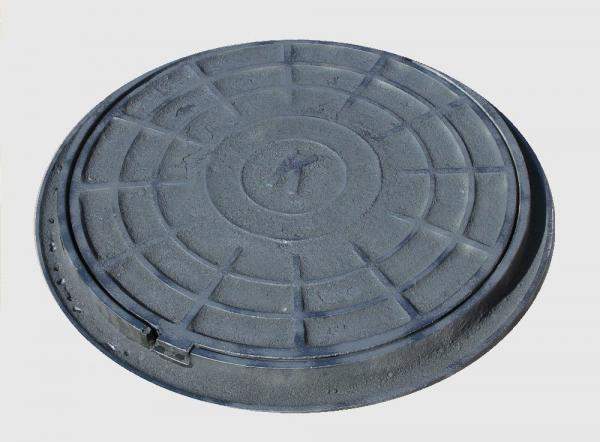 Люк чугунный канализационный тип С (В125)-Д.1-60 ГОСТ 3634-99