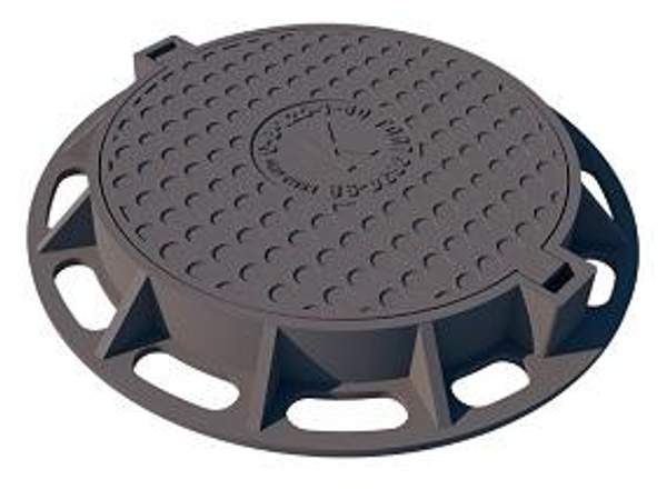 Люк чугунный средний С (В125)В-2-60 с запорным устройством