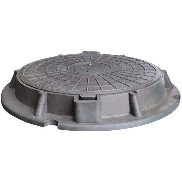 Люк чугунный телефонный легкий тип "Л" (ГТС) на шарнире