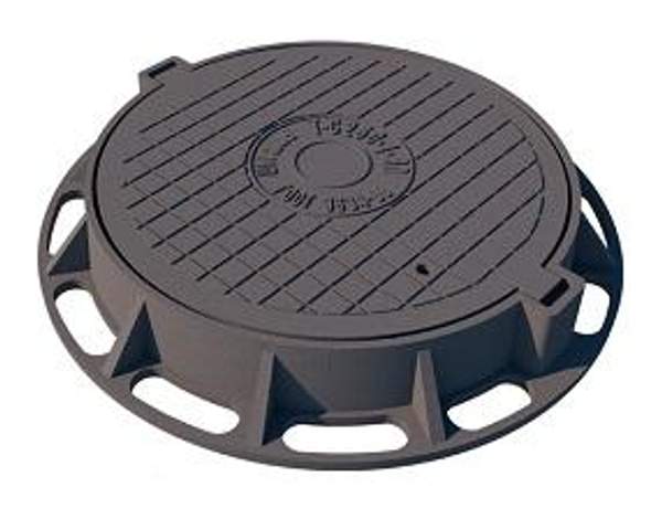 Люк чугунный ТМР (С250)-2-60 с запорным устройством