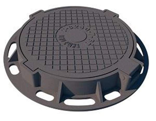 Люк чугунный тяжелый Т (С250)-7-60 с шарниром