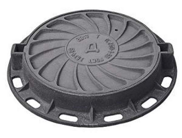 Люк чугунный тяжелый тип Т(С250)-Д.1-60 (Н=100мм)