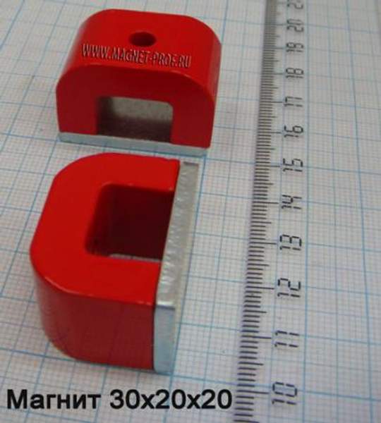 Магнит AlNiCo5 U30x20x20x15мм.