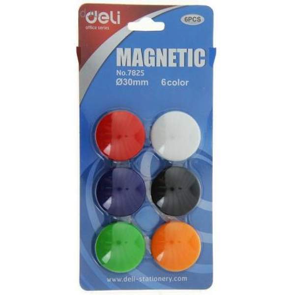 Магниты для магнитно-маркерных досок 6 штук