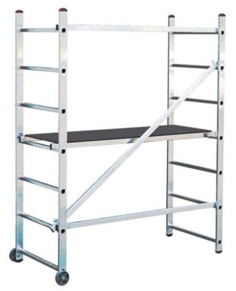 Малые лестничные подмости 2/7 3м и 4,0м АЛЮМЕТ