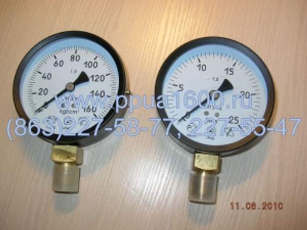 Манометр (0–6 кг/см) Ду корп. 100 мм МП3-У