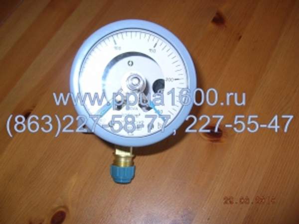 Манометр ДМ 2005 Сг электроконтактный (0–160 кг/см) Ду корп. 160 мм