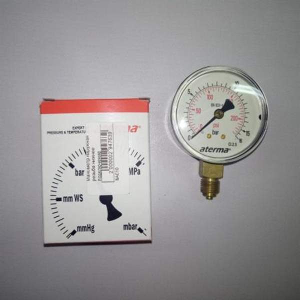 Манометр наружная резьба