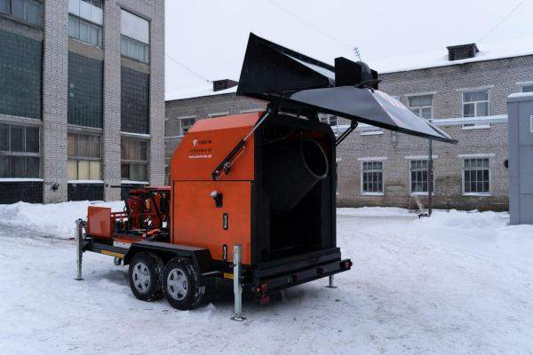 Машина для ремонта асфальта STPE 2000Y с ковшом для крошки